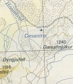 kort af gæsavatnaleið kort af gæsavatnaleið
